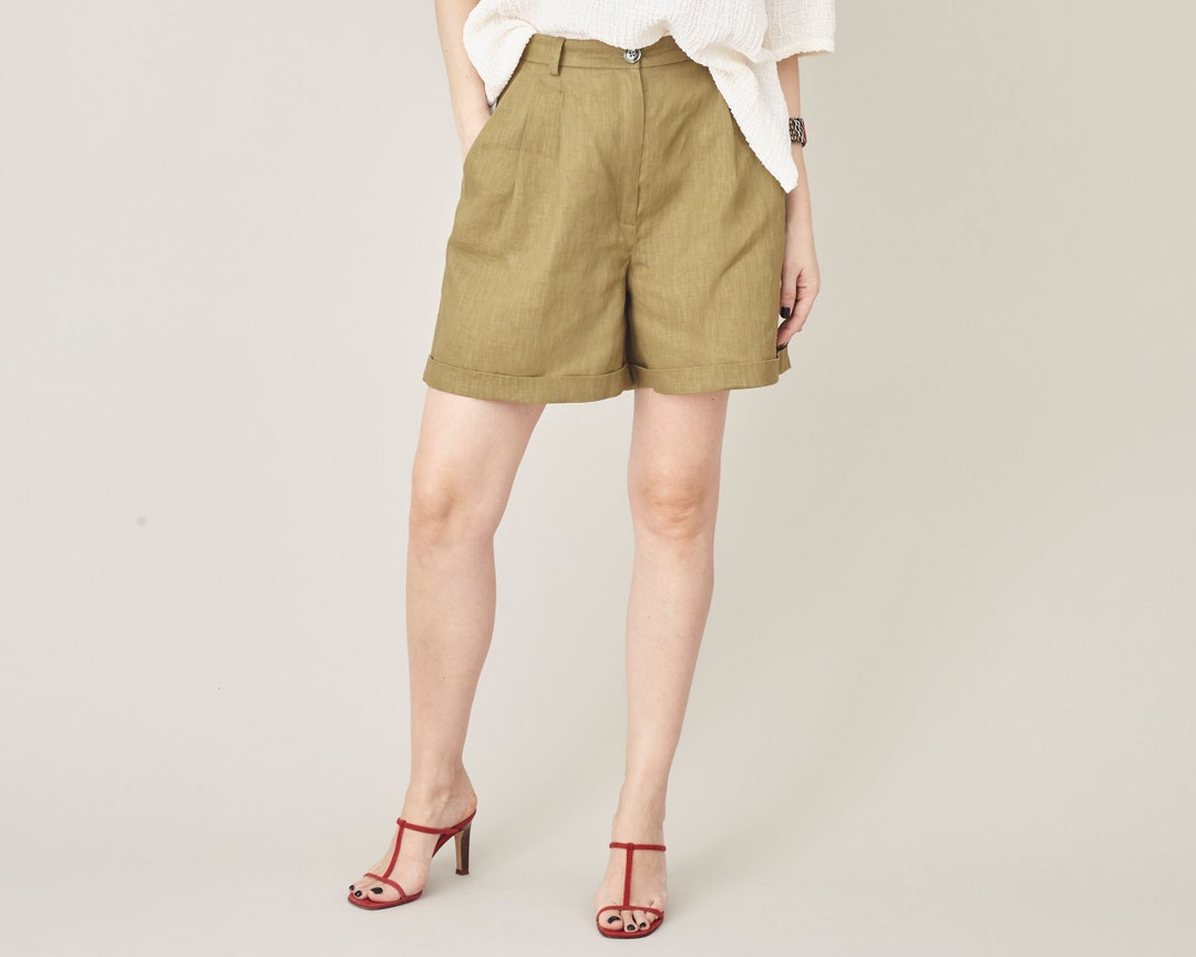 yoli linen short pants 新品未使用 ヨリ ショートパンツ Yoli コットンショートパンツ | Vie