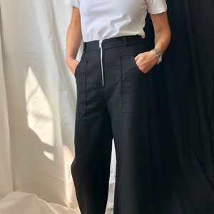 Wide Leg Pants for Women size XS, S, M, L | White Wide Leg Pants | Black Wide Leg Pants