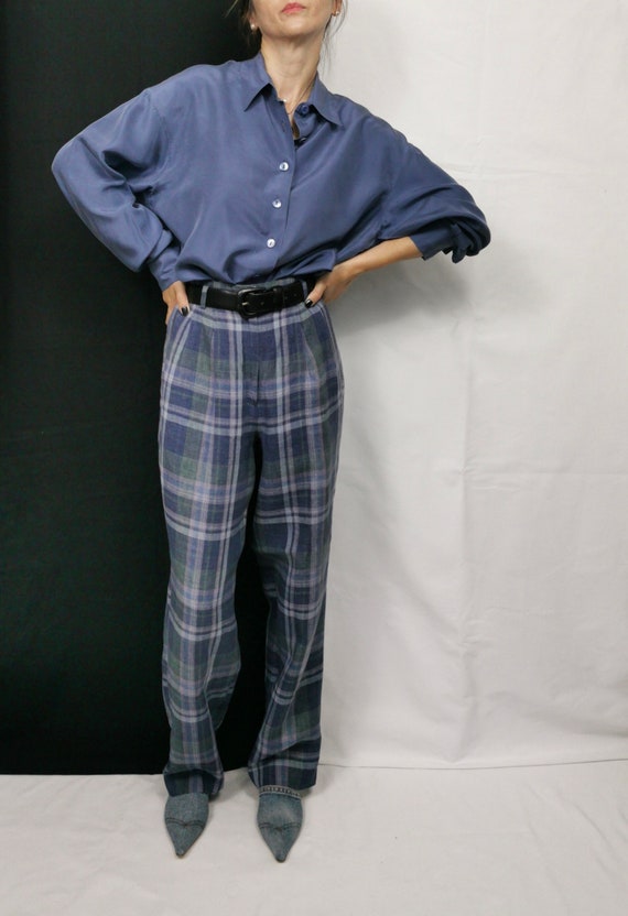 Vintage Linen Pants | High Waisted, Pleated Linen