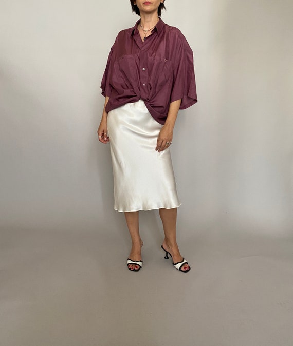 Vintage Silk Blouse for Women size L - XL | Paper… - image 3