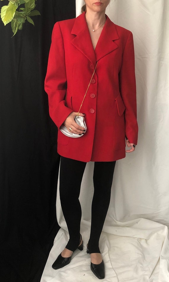 red dress jacket womens