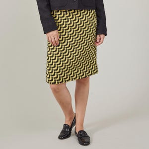 Vintage Wool Pencil Skirt for Women Size XS | Thick, Warm Winter Skirt from the 90's