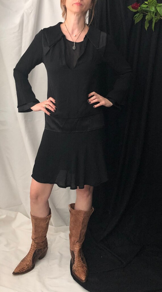 little black silk dress