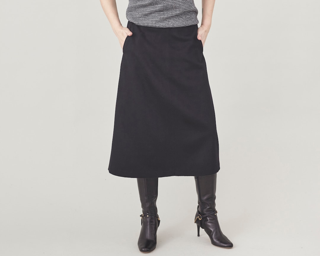 Cashmere Long Skirt in Sand