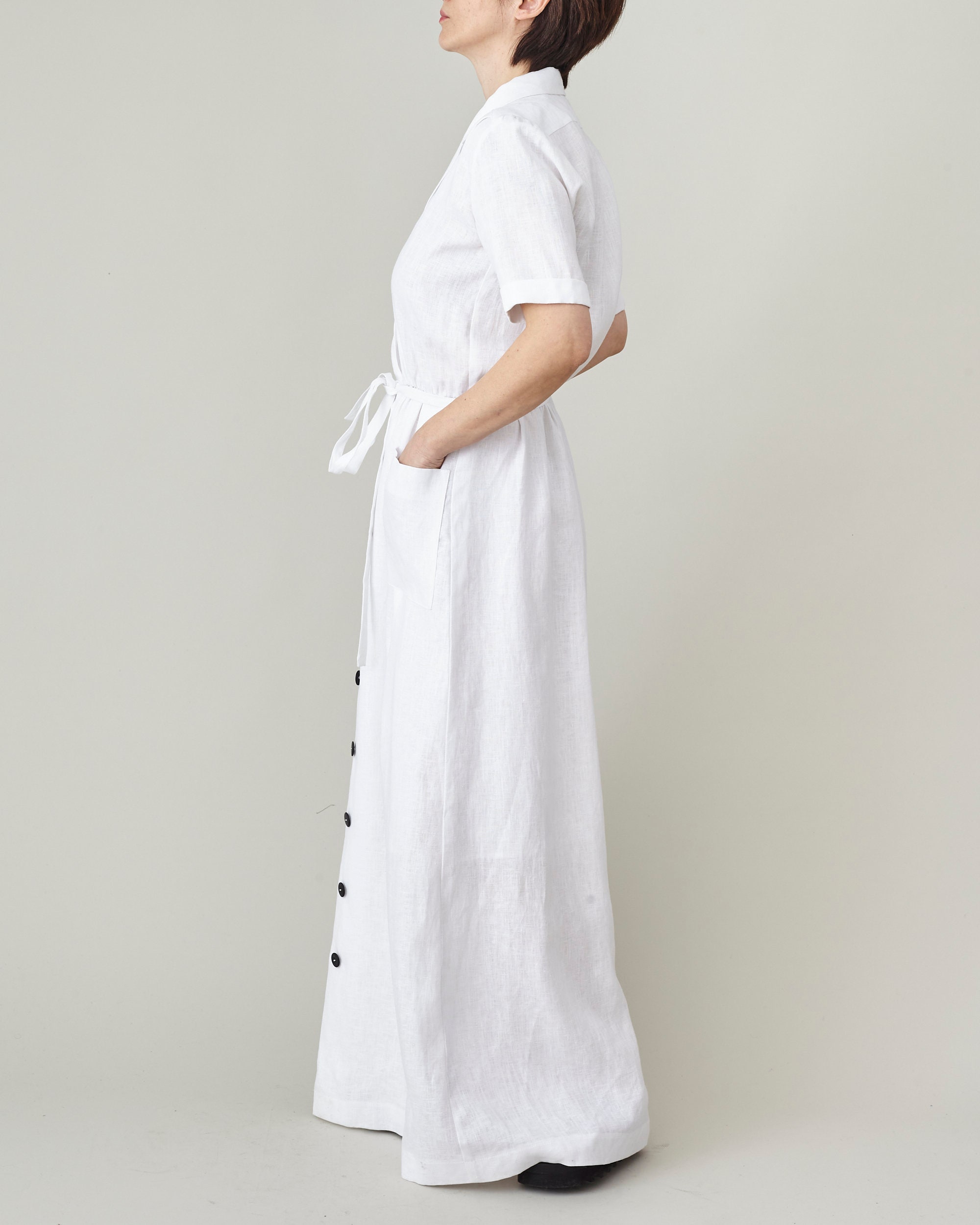 Long White Linen Dress for Women Size XXS XXL Custom Linen Etsy