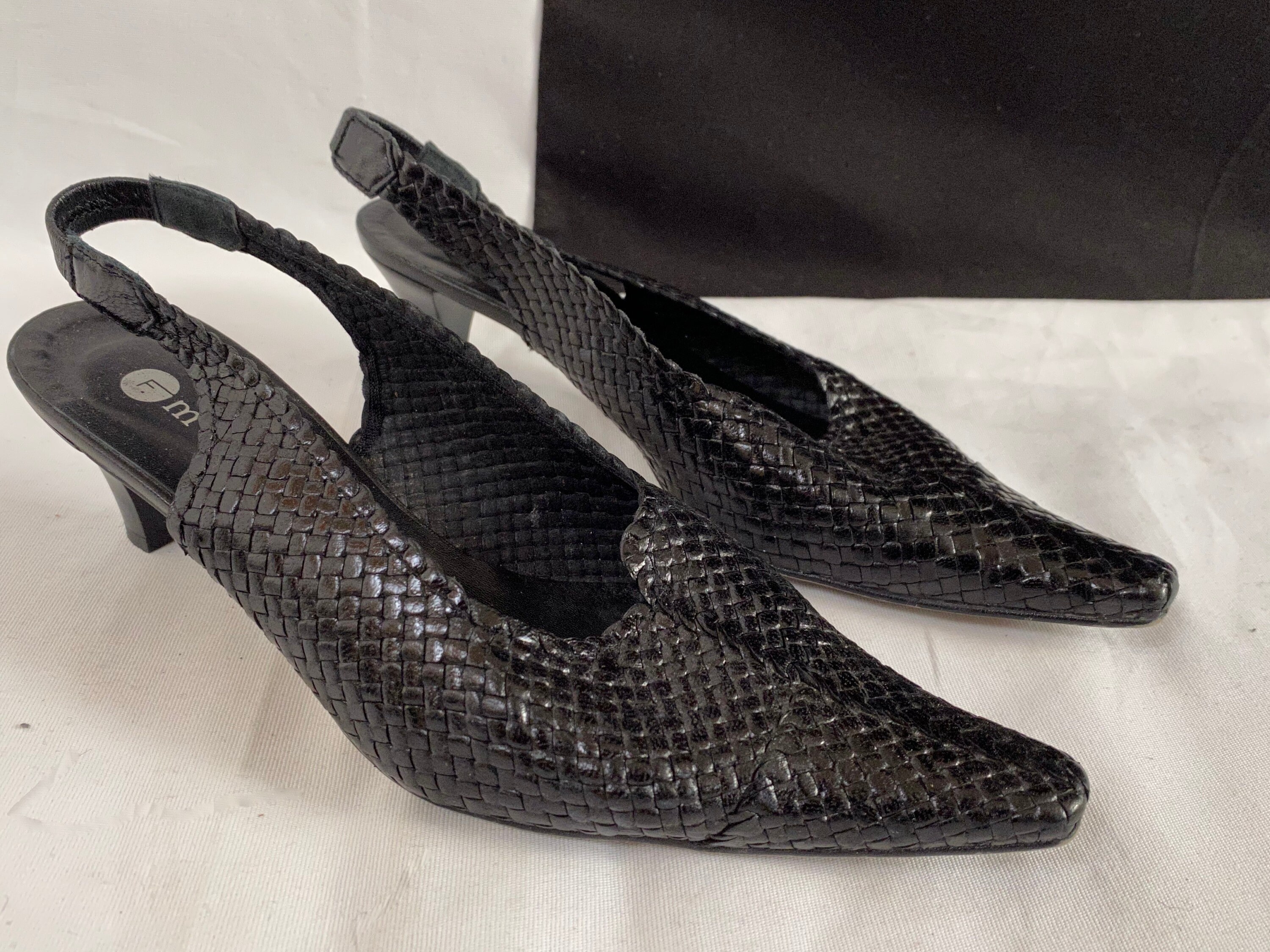 Gevlochten leren schoenen dames sales