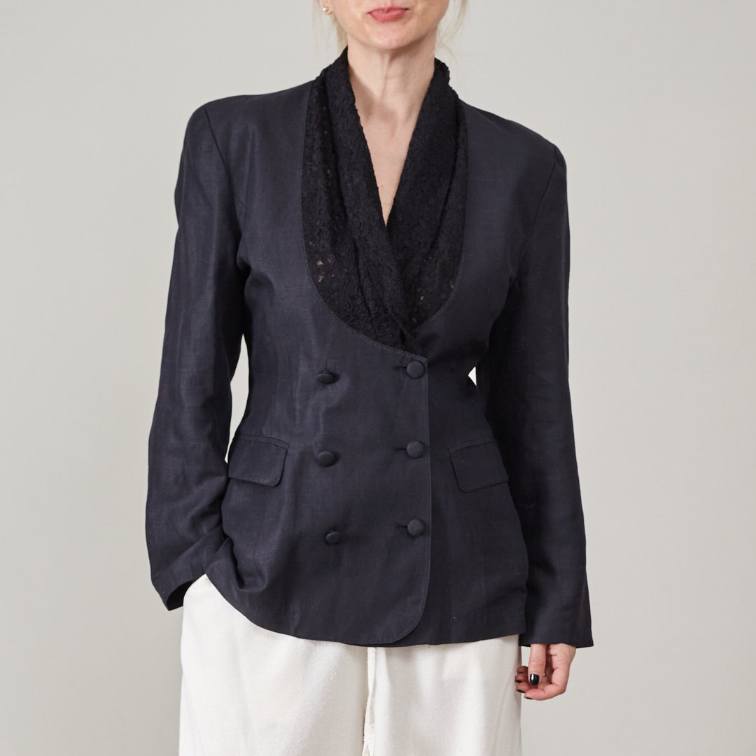 ジャケット・アウター 80s 90s \"M.Frattini\" linen blazer EURO 80s 90s M.Frattini linen blazer EURO