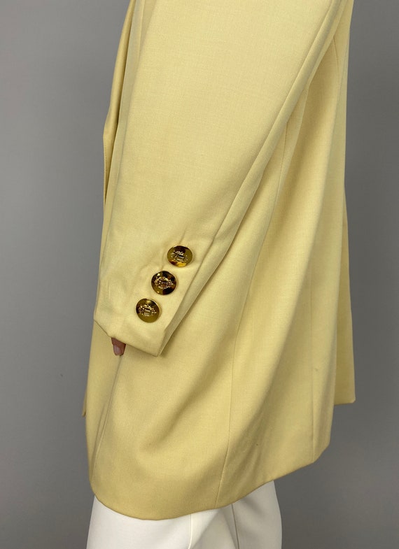 Vintage Wool Blazer for Women Size L - XL | Pale … - image 7