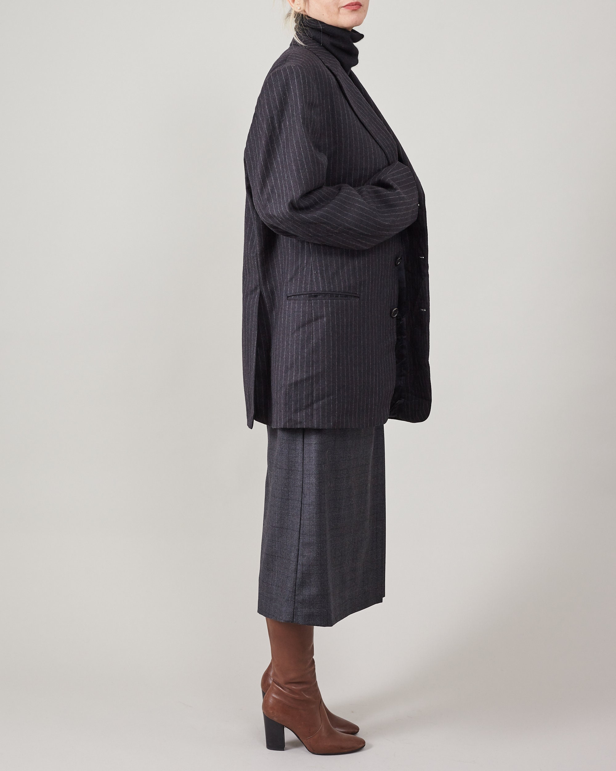 ジャケット THE MANNEI Women Outer BERTBLAZER PINSTRIPE Black Bert pinstripe wool blazer in black - The Mannei | Mytheresa