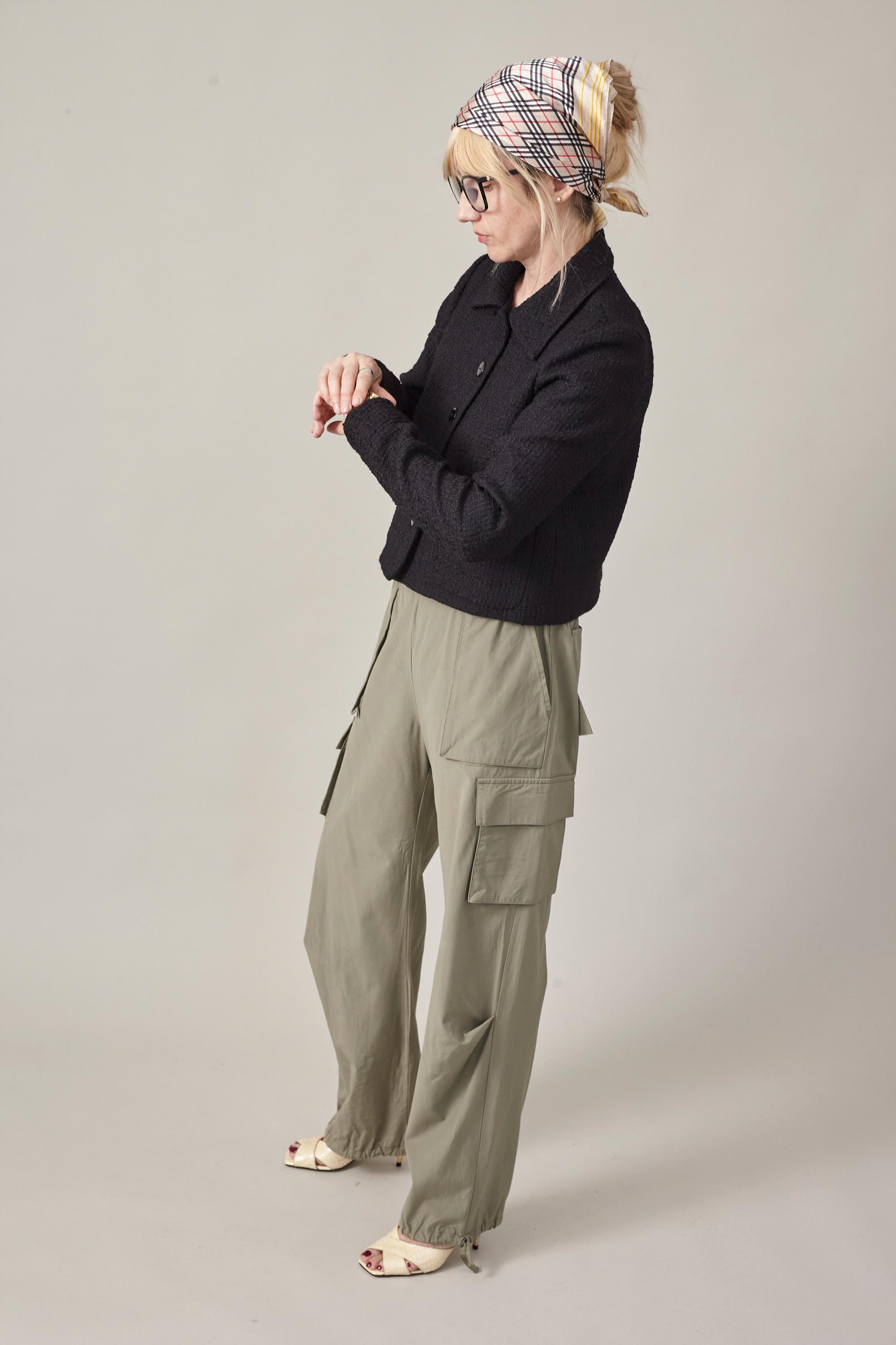 CTHY TECHWOOL BAGGY SARROUEL SLACKS カーキ CTHY TECHWOOL BAGGY SARROUEL SLACKS カーキ