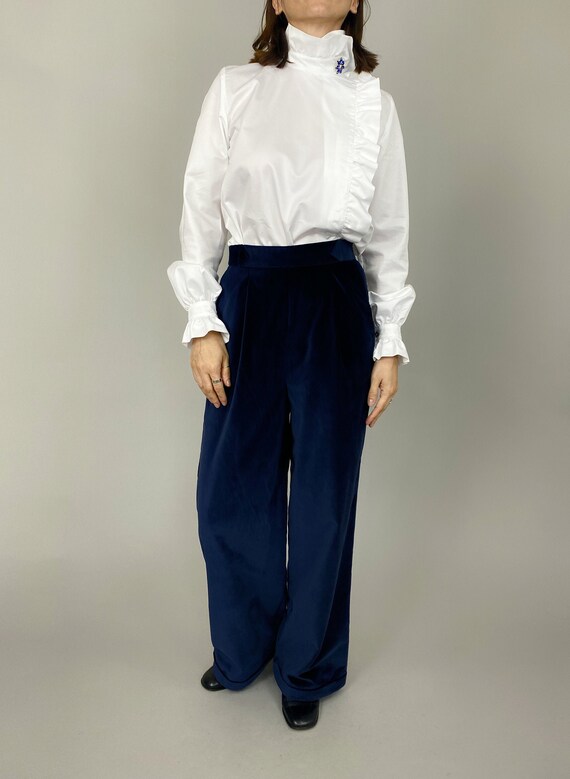 Wide Leg Velvet Pants for Women 