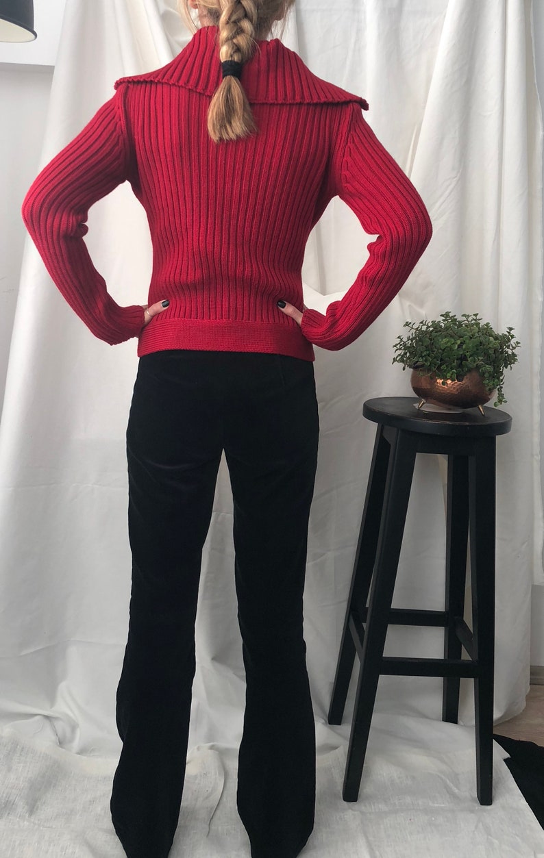 Red Wool Cardigan size XS S