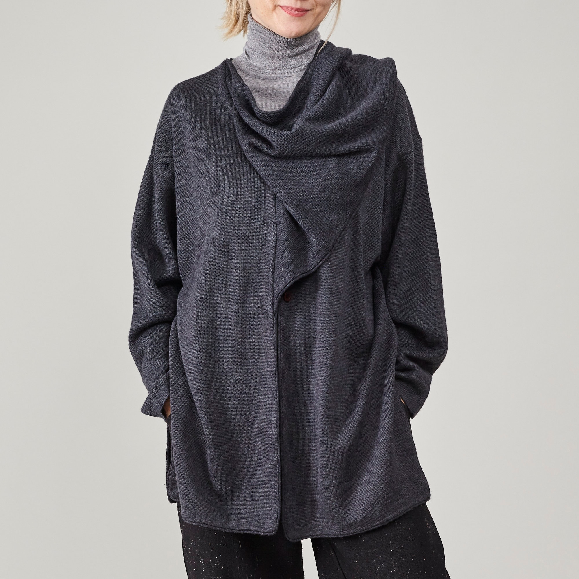 グ*ン様 W155 wjk lomond shawl collar cardig Cotton Shawl-Collar Cardigan