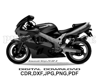 Kawasaki ZXI Graphics Kit (CF Design) - IPD Jet Ski Graphics