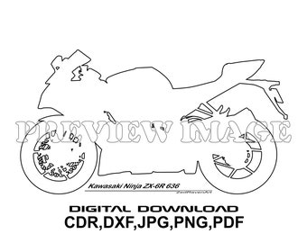 Kawasaki Ninja ZX 6R 636 - Motorcycle Motorbike Vector