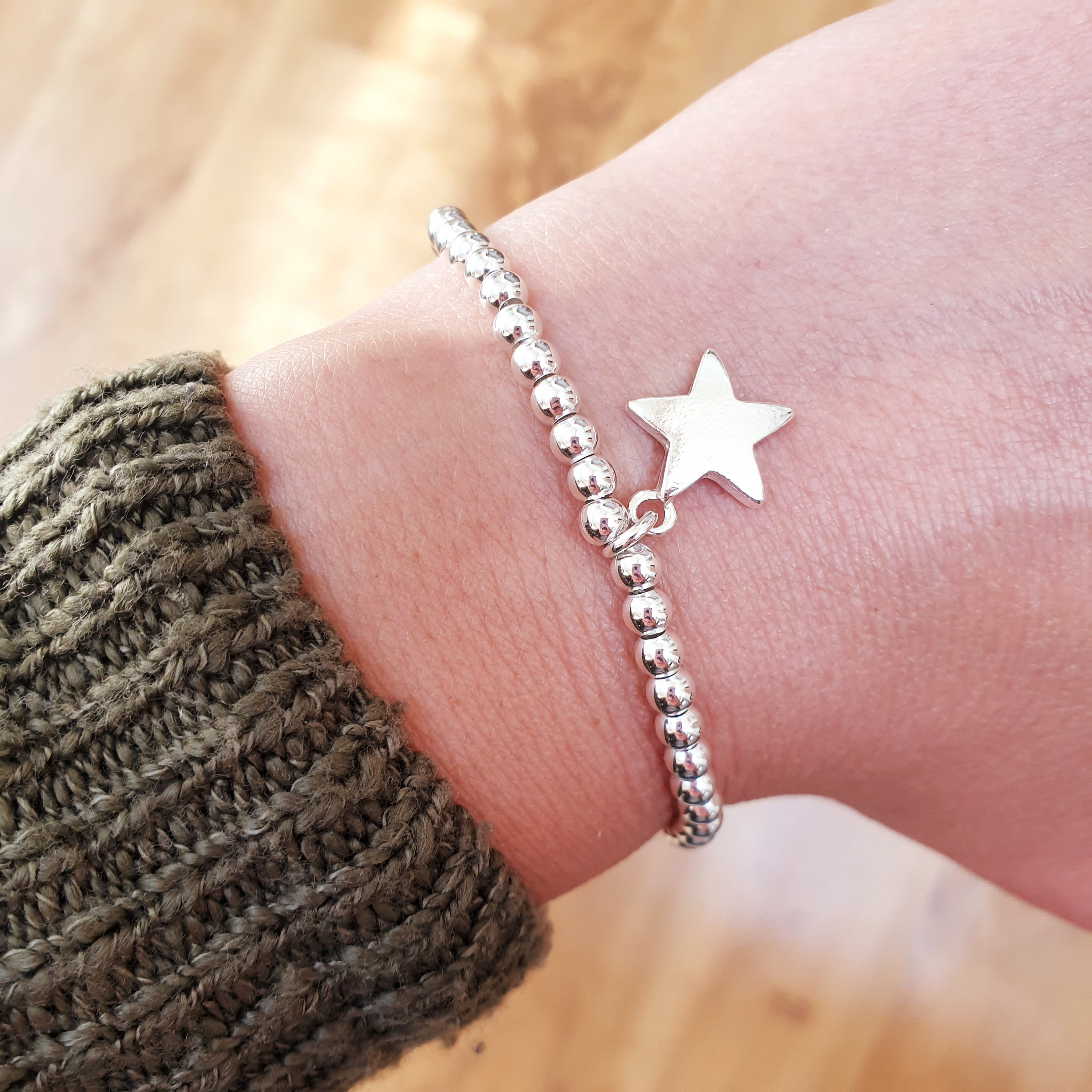 Star Beaded Bracelet Best Ever Mummy Mother Or Mum Etsy