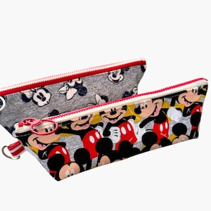 Mickey Quilted Organizer l Zipper Pencil Case l Pencil Pouch