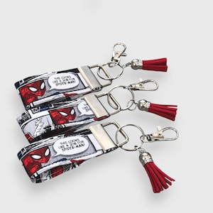 SPIDERMAN Key Chain / Key Fob - gift idea, under 10