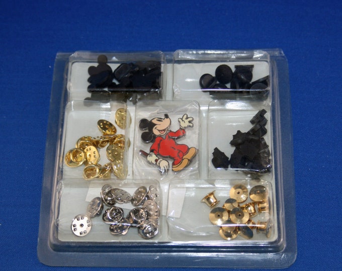 Walt Disney Mickey’s Pin & Parts Service Station Kit Pin Backs Disney Catalog Exclusive Repairman Mickey Mouse Collector Pin DC26902