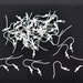 Bulk 100 Silver Plated Earring Wires French Style Hooks 50 Pairs of Earrings Great for Jewelry Making Supplies & Craft Projects