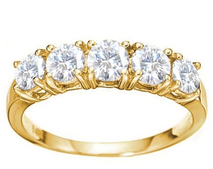 2.30 Ct Diamond Moissanite VVS 14Kt Solid Gold Engagement Ring Estate Jewelry Statement Rings Diamonds Ring Size 6 3/4