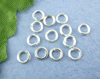 Bulk 1000 5mm Jump Ring Silver Plated Open Jump Rings Great for Jewelry Making Supplies & Craft Projects Charms Bracelet Charm