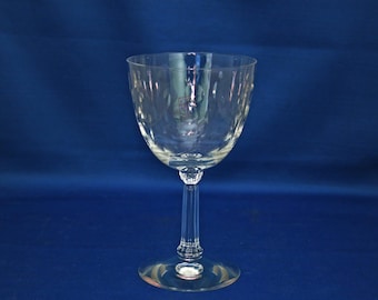 Vintage Spinet Wine Glass by Fostoria Glass Co circa 1950s Water Goblet white wine glass cut pattern 821 Bar Barware Breweriana