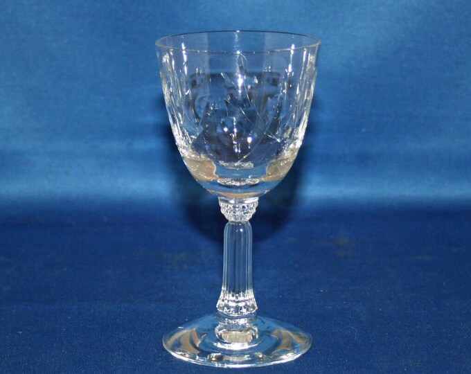 Vintage Spinet Sherry Glass by Fostoria circa 1950’s cordial glass cut pattern 821 Wine Goblet Bar Barware Tableware Breweriana