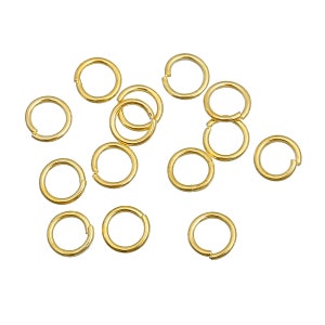 Bulk 1000 Jump Rings Gold Plated 5mm Open Jump Rings Great for Jewelry Making Supplies & Craft Projects Charms Bracelet Charm image 4