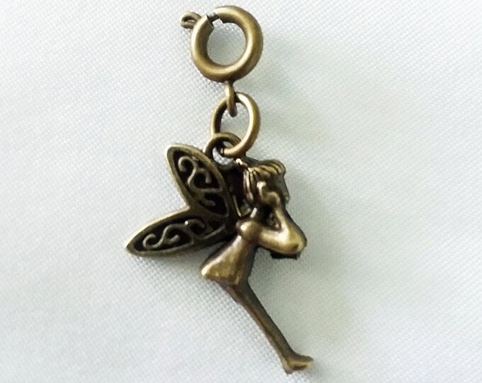 Fairy Charms Antique Bronze Tone Angel Bracelet Charm Pixie Fairies Necklace Pendant Jewelry Supplies Charms Craft Projects Earrings Earring