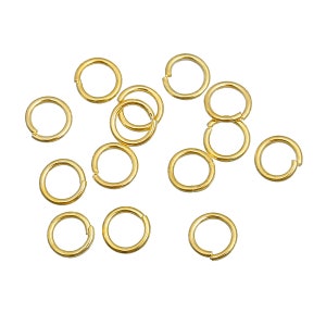 Bulk 1000 Jump Rings Gold Plated 5mm Open Jump Rings Great for Jewelry Making Supplies & Craft Projects Charms Bracelet Charm image 5