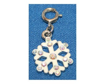 Christmas Snow Flake Charm Bracelet Charms Necklace Earring Charm DIY Crafts Jewelry or Craft Supplies Charm It! High IntenCity