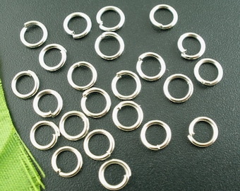 Bulk 200 6mm Jump Ring Silver Tone Open Jump Rings Great for Jewelry Making Supplies & Craft Projects Charms Bracelet Charm