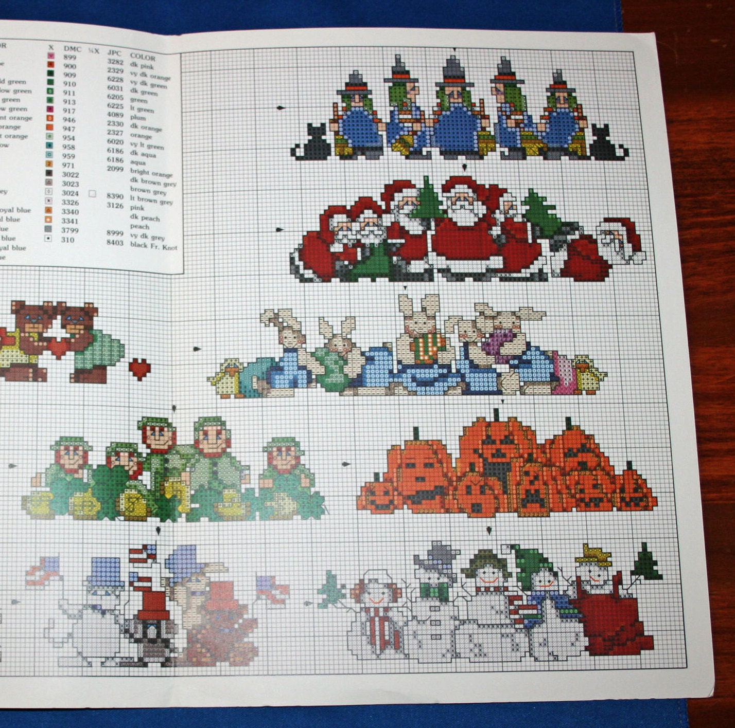 Fingertip Friends for the Holidays Cross Stitch Pamphlet Craft Projects