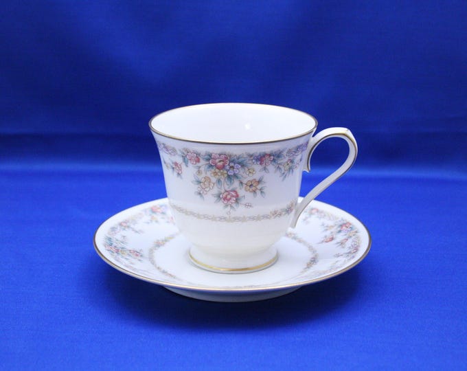 Vintage Teacup and Saucer Noritake China Gallery Pattern 7246 Made in Japan Tea Cup Ivory China coffee cup Morimura Brothers Nippon