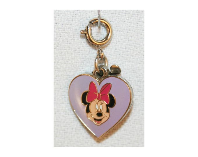 Disney Minnie Mouse Charm Double Sided Bracelet Charms Necklace Earring Charm DIY Jewelry or Craft Supplies