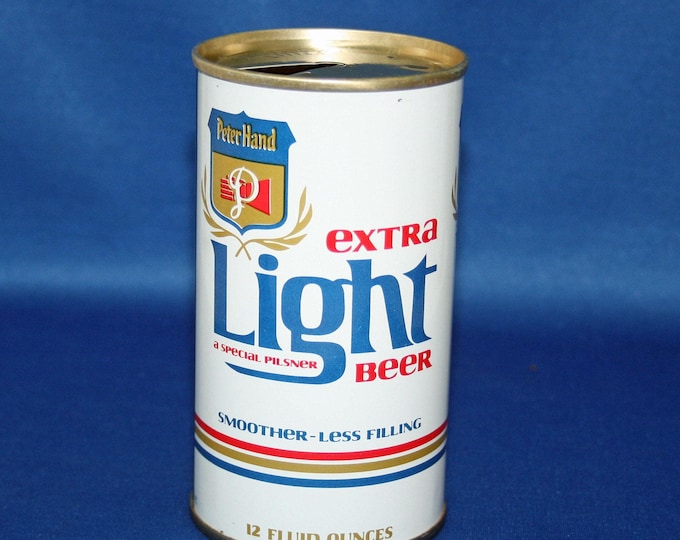 Vintage Special Pilsner Extra Light Beer Can Peter Hand Pull Tab Steel Bar Memorabilia Barware Collectible Breweriana Advertisement