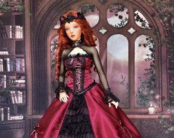 1/3 BJD Gothic outfit, Bride of Dracula
