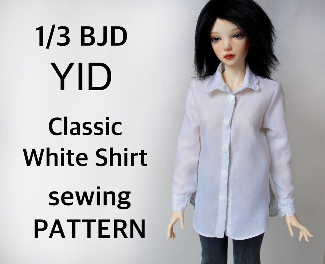 1/3 BJD White Shirt Sewing Pattern: YID Doll Clothes (PDF Pattern) - Etsy