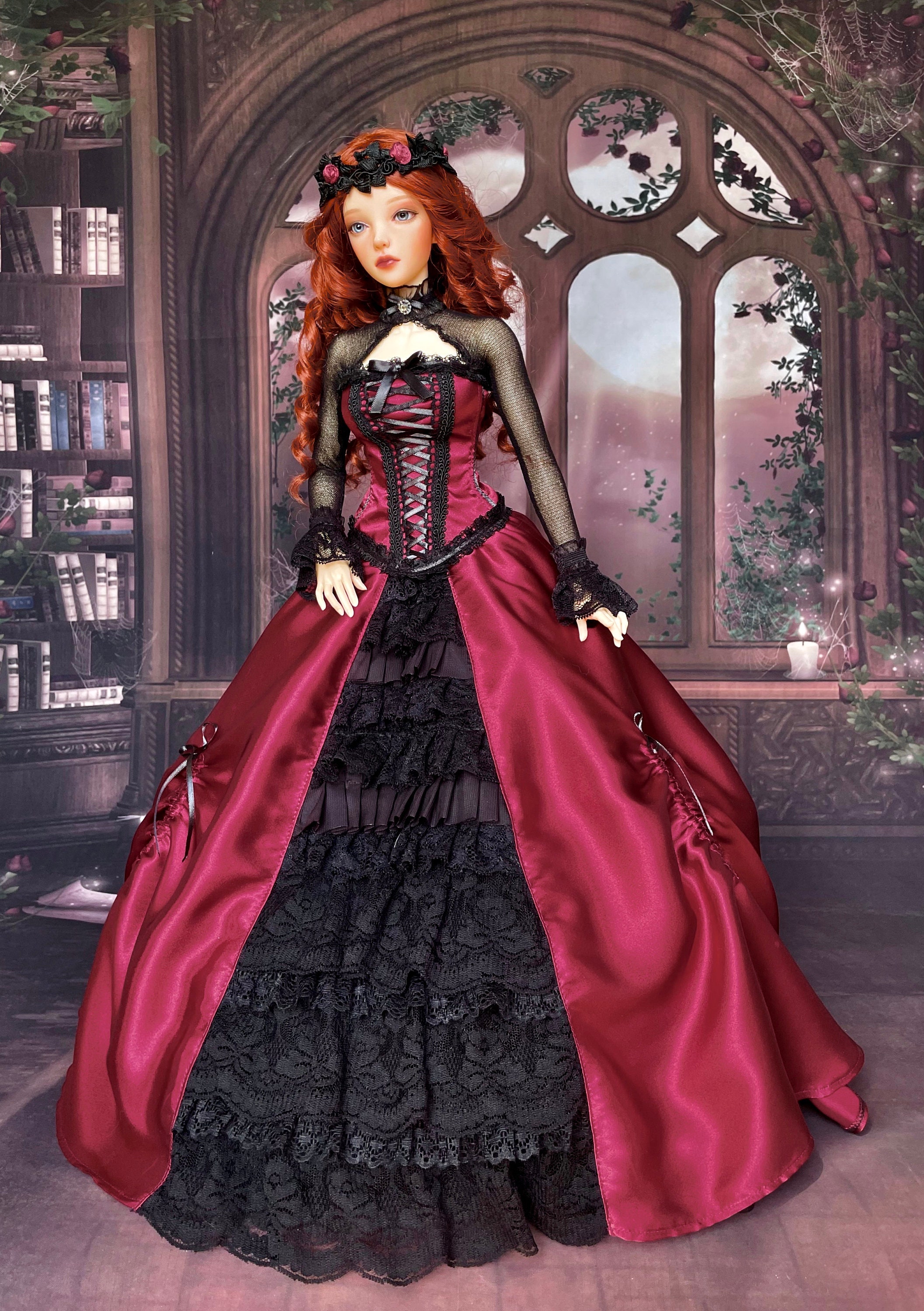 1/3 BJD Gothic Outfit, Bride of Dracula 
