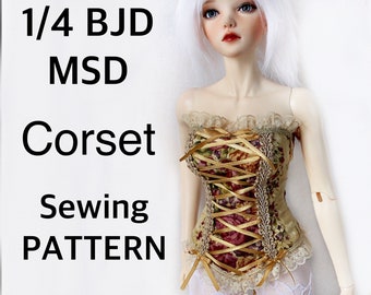 BJD MSD Elegant corset Corset for BJD dolls for minifee dolls 14
