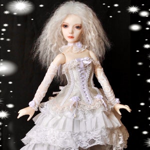 1/4 BJD MSD Full Set, Dolls Corset, Bjd Skirt, MiniFee doll Outfit Clothes, Doll Clothing