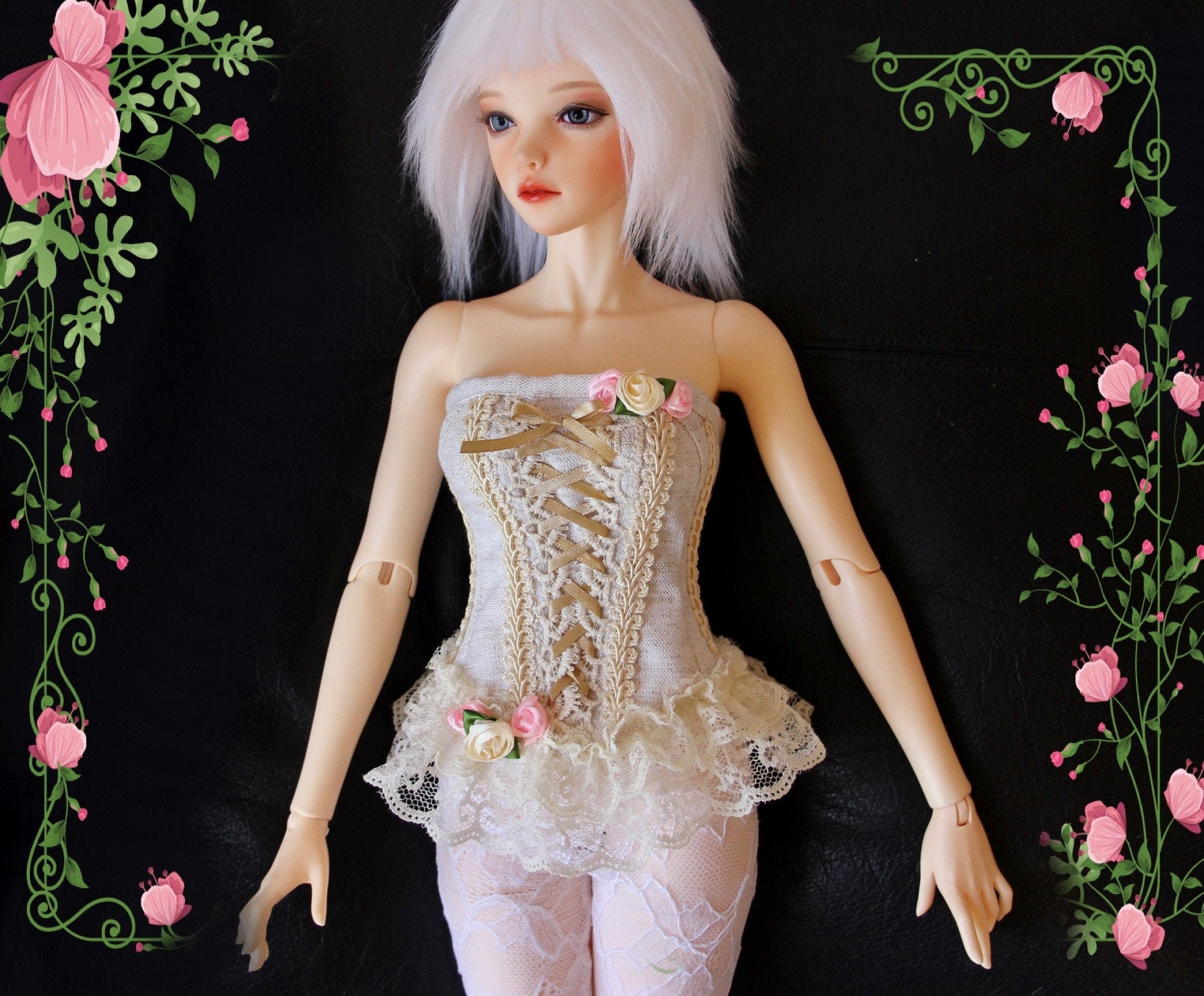 1/4 PATTERN FID CORSET Bjd Sewing Pattern Diy Doll Outfit Etsy Norway