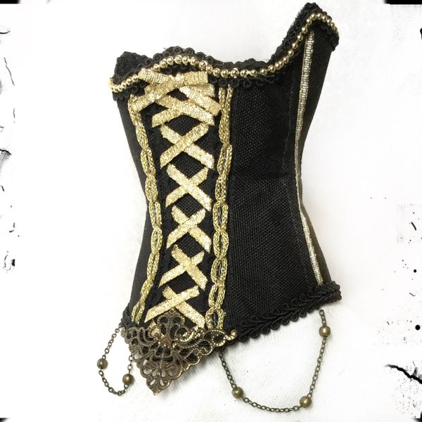 BJD UNDERBUST CORSET, Gothic corset, 1/3 BjD, SiD, YiD, EiD, Model doll, Souldoll Zenith, Victorian bustier