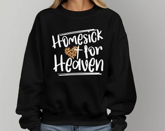 Sudadera Homesick for Heaven, ropa religiosa cristiana, versículo de Juan 3:16