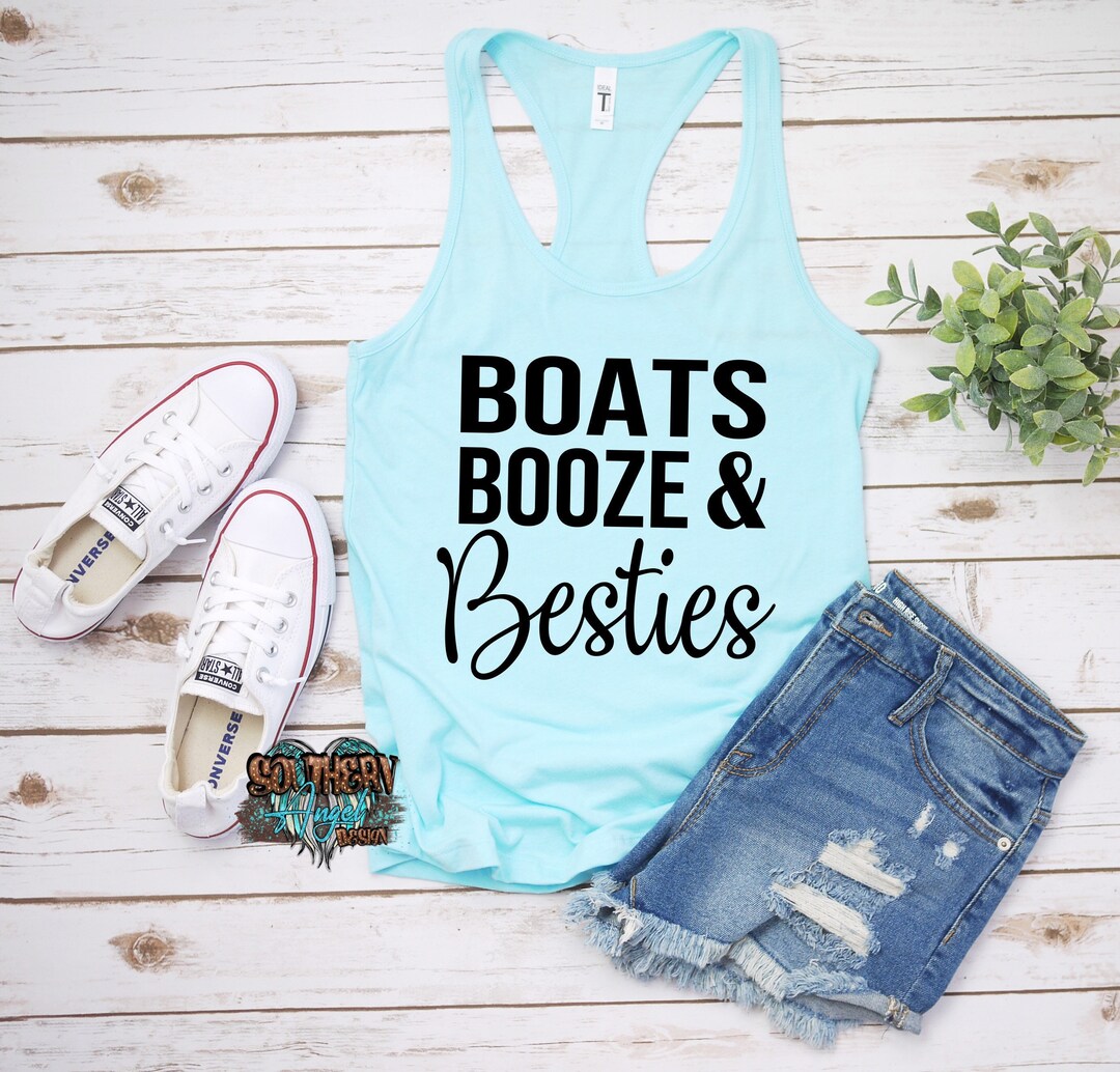 Lakes Booze and Besties Bella Canvas Tank main image 1