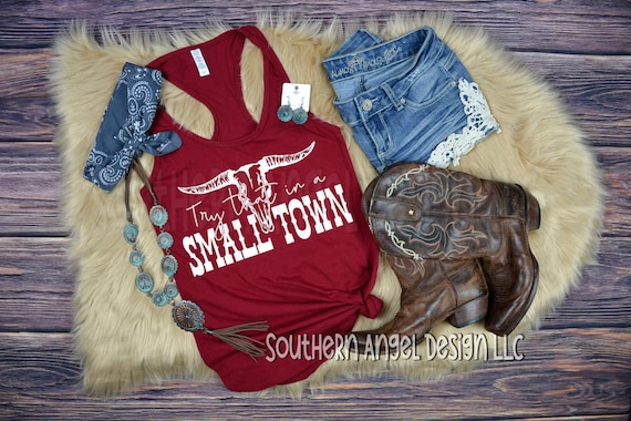 Try That In A Small Town tank, Country music shirt, Country Thunder, Country concert tank, Rodeo tank, Country music festival