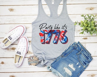 Red White And Moo Tank, Red, White, Trendy Patriotic Tank, 4th of July, Patriotic tank, Retro 4th of July shirt