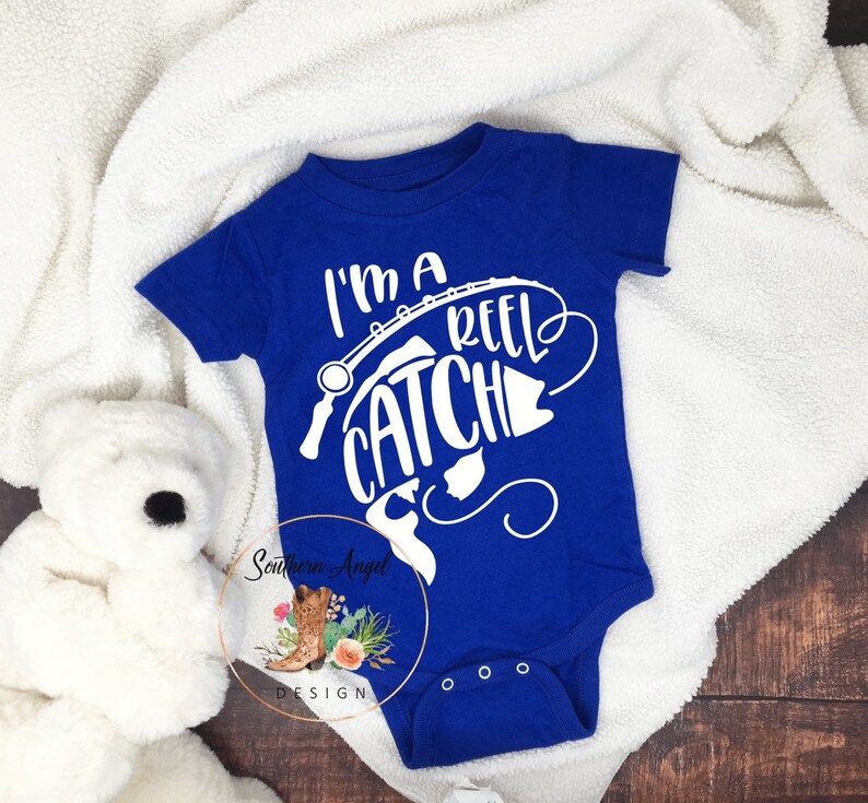 I'm A Reel Catch shirt cute fishing shirt Kid's Etsy