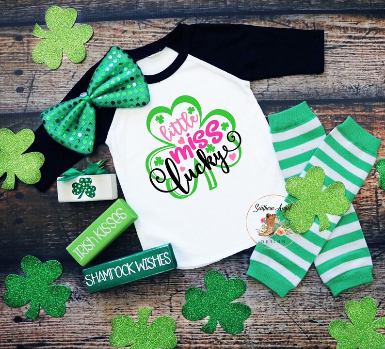 Miss lucky gold Girls St Patricks Day shirt Toddler st patricks day shirt Kids St Patricks Day shirt Personalized St Patricks